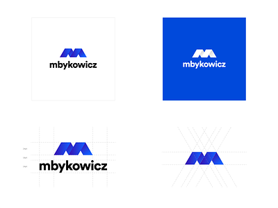 mbykowicz - personal logo brand branding bykowicz design logo mbykowicz personal symbol vector