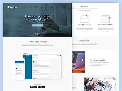 Landing Page Concept for Software Company
