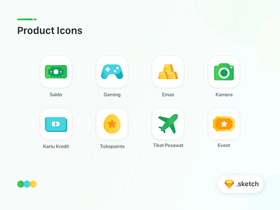 Product Icons Exploration - Freebie app categories free freebies icon set icon style icons products sketch ui vectors