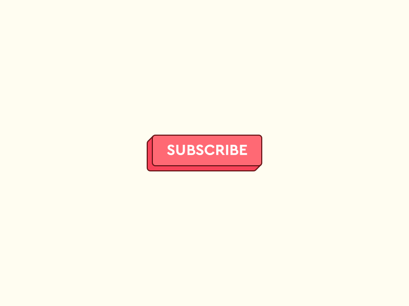 Youtube Subscribe Button 2d aftereffects animation button design digital hand subscribe vector youtube