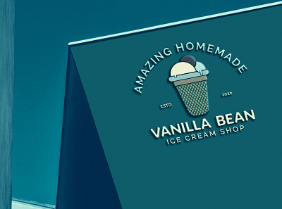 Ice cream Shop Logo branding graphic design logo