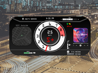 #DailyUI #034 Car Interface