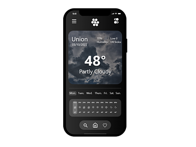 #DailyUI #037 Weather adobexd app branding dailyui design graphic design illustration logo typography ui ux vector