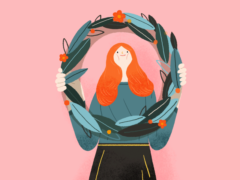 Zero 36daysoftype girl illustration art motion graphic motiongraphics numbers zero