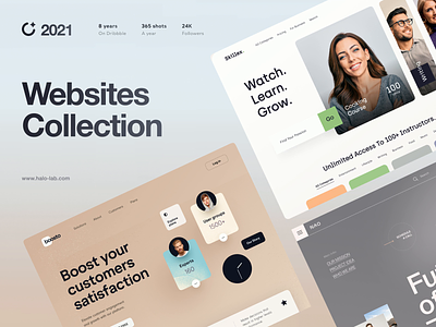 Website Collection 2021 animation css design development front-end halo lab interface nocode product scroll service ui ux web webflow