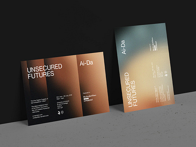 Invitation Design for Ai-Da Robot artist branding design exhibition graphic design identity invitation