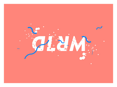 Dlrm Logolockup Illustration branding identity illustration logo treatment type typography vector