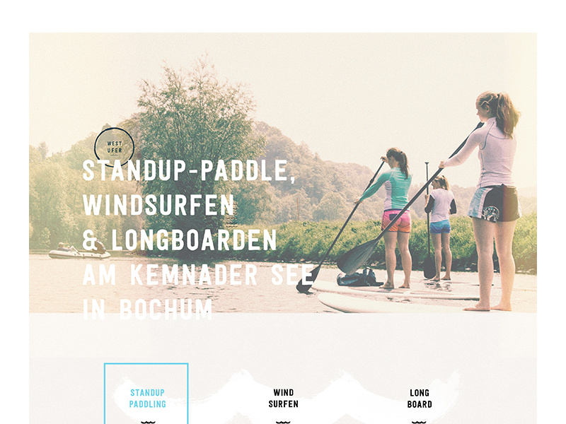 WestUfer Web WIP texture analog minimal club school sup surf website ui layout web webdesign