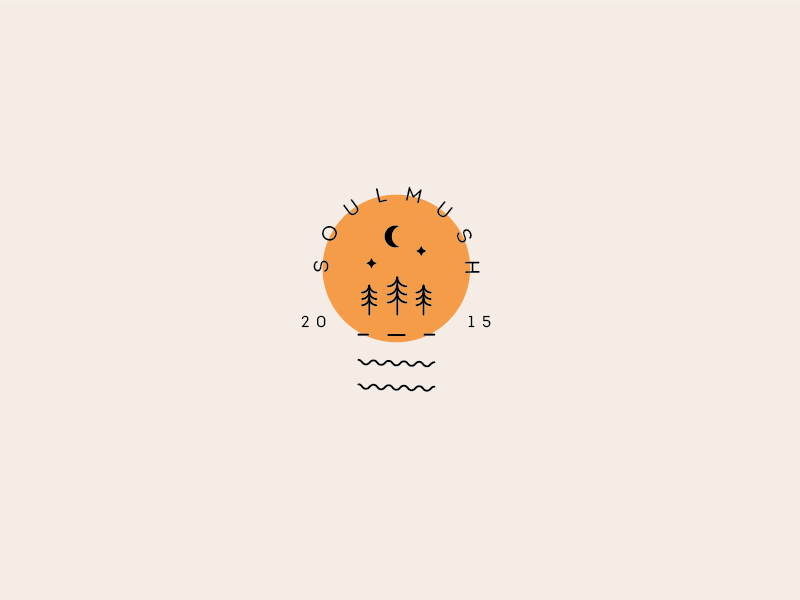 Soulmush Typebadge minimalism minimal logos outdoor badgedesign logodesign typography logo badge