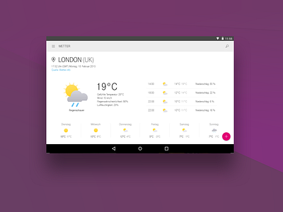 Telekom Android Weather UI