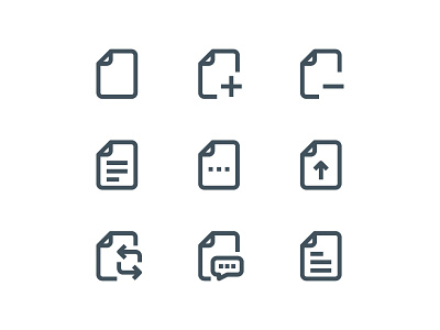 Material Icons - File And folder app folder icon icon illustration line outline paper symbol ui vector website
