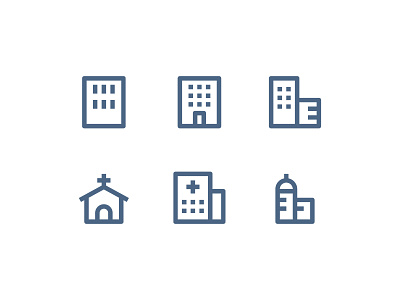 Material Icons - Building app building folder icon icon illustration line outline paper symbol ui vector website
