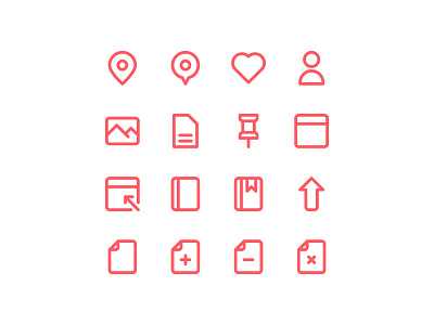 Free 100 Essential icons set app icon illustration line outline symbol ui vector website