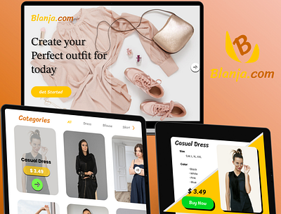 Blanja.com animation app branding design illustration logo ui ux