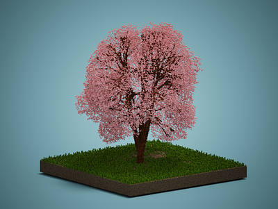 Magica Voxel Tree Collection #3 3d 3d tree animation art design graphic design green tree huge magicavoxel illustration logo nature 3d ui voxel tree