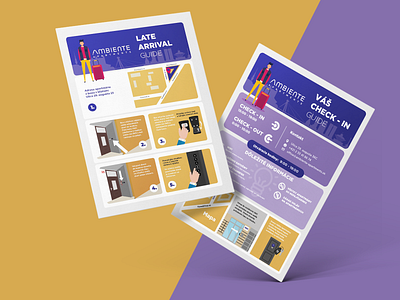 Check-in guides a5 flyer design flyer design graphic design illustration vector design