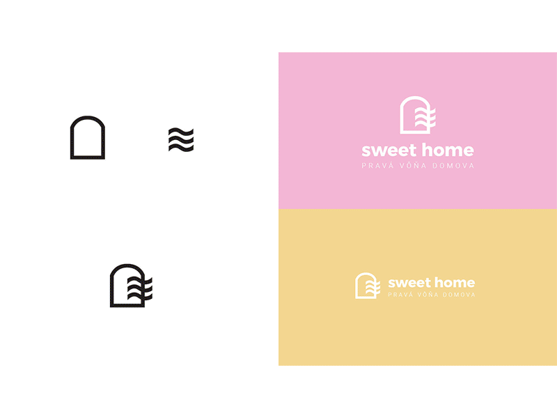 Sweethome visual identity draft brand identity branding graphic design identity branding logo logo design logotype visual identity webdesign