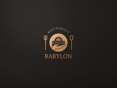babylon logo babylon design dish foodlogo graphic design icon ishtar kurdistan logo logo design logo maker logodesign logotype minimal restaurant restaurant logo typography