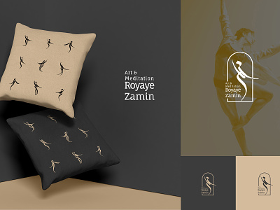 ROYAYE ZAMIN- DANCER LOGO arabic logo brand brand design branding calligraphy dance dancer design logodesign logotype persian typography