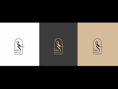 Royaye Zamin (dream of earth( logo arabic logo branding calligraphy dance dancer dancing design emirates graphic design illustration logo logodesign persian persianlogo typography