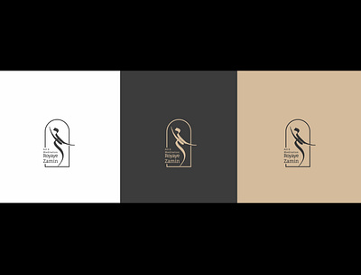 Royaye Zamin (dream of earth( logo arabic logo branding calligraphy dance dancer dancing design emirates graphic design illustration logo logodesign persian persianlogo typography