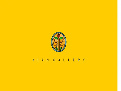 Kian gallery logo arabic logo branding design erbil gallery illustration logo logo design logotype persian persian logo sign sweden ui ux