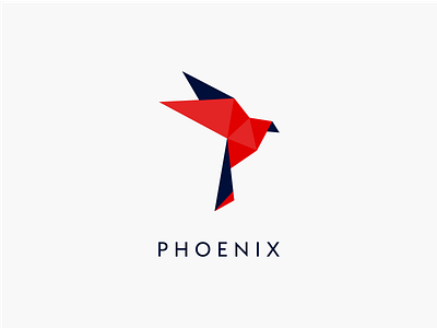 P H O E N I X bird fire red logo phoenix