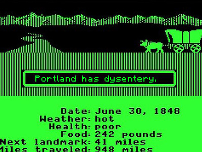 You have arrived in Portland, Oregon... boilwater dysentery ecoli oregon trail portland