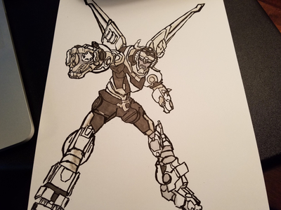 Voltron: Drawing of the Universe copic defender of the universe drawing illustration ink voltron