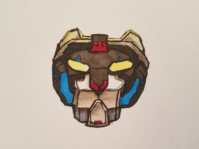 Voltron - Black Lion copic defender of the universe drawing illustration ink voltron