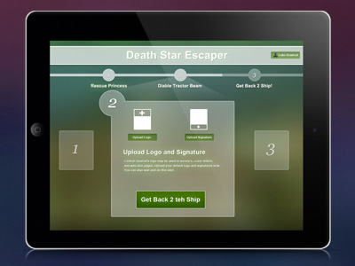 Early Concept: Quick Setup concept ipad mobile setup