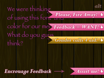 Feedme - Dribbble Feedback Ribbon critique feedback free psd ribbon