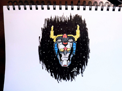 Voltron: not amused, you feel me? character copic drawing illustration ink netflix robot sketch sketchbook voltron