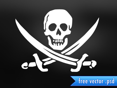 Calico Jack Rackham Jolly Rodger [free psd] download free pirate psd vector yaaarr