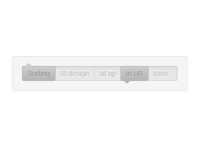 Sorting UI ascend css decend list sorting ui