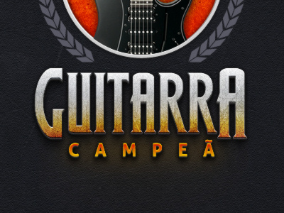 Guitarra Campea fire flames guitar iron rock textures