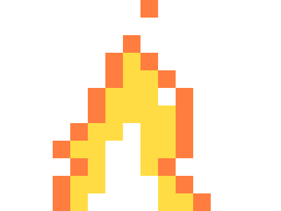 8-bit fire animation 16 bit animation fire pixel art retro sprite