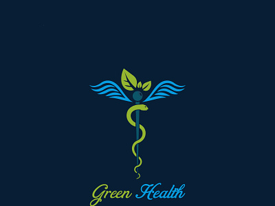 Green branding graphic design logo
