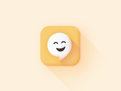 App icon design (Laugh My App Off) 3d 3d icon app icon branding fun funny graphic design icon ios jokes simple ui yellow