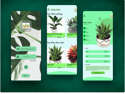 Plant Shop App Design