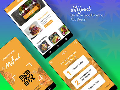 On Table Food Ordering App Design