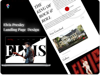 Elvis Presley Landing Page Design