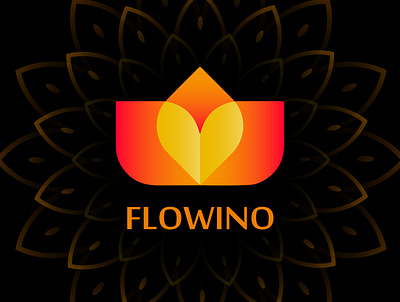 FLOWINO branding design graphic design identity logo logo template logodesign