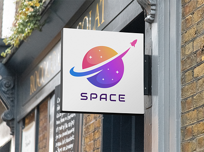 Space Logo branding design graphic design identity logo logo design logo present logodesign mockup