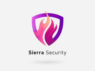 Sierra Security banner brand branding design designer flyer graphic design identity logo logo design logodesign logotype