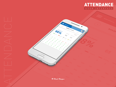 Attendance Screen - Mobile App dude dezigns education institution mobile mobile app design ui uiux user experience ux