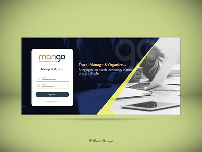 Mango | Login Screen design dude dezigns graphic design landing page login page login screen ui uiux user interface design user interface designer