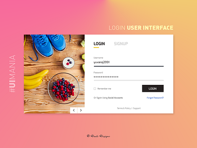 Login User Interface | #UIMania_01