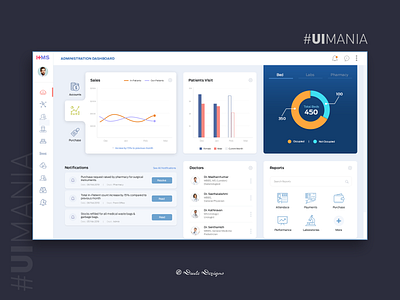 Hospital Management System Admin Dashboard | UI Design