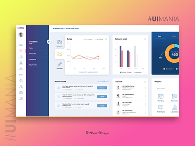 Hospital Management System - Menu | UI Design